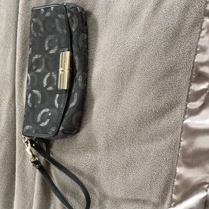 Coach fabric wristlet